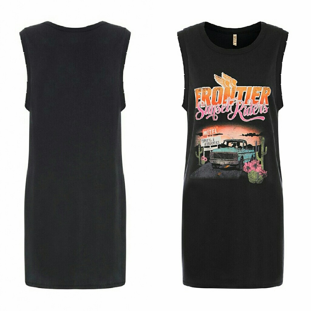 New spell designs sunset riders dress charcoal M - Picture 2 of 7